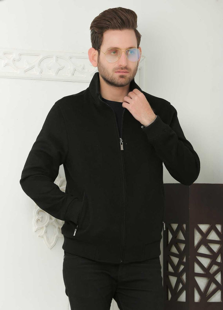 Sanaulla Exclusive Range  Casual Jackets for Men -  SU21MJ D-01 Black