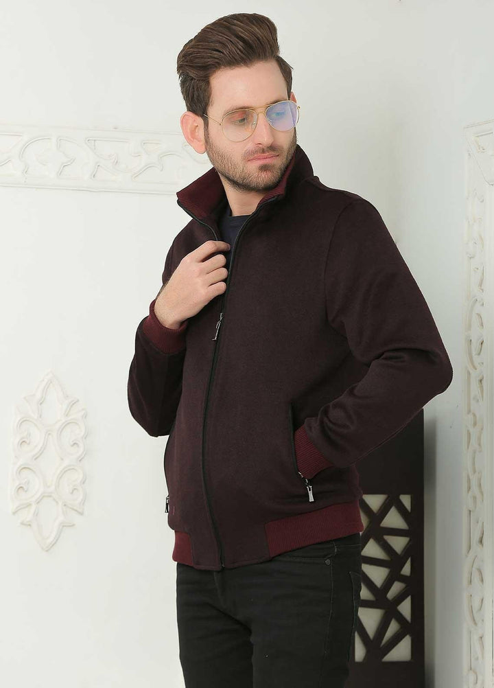 Sanaulla Exclusive Range  Casual Men Jackets -  SU21MJ D-01 Mehroon