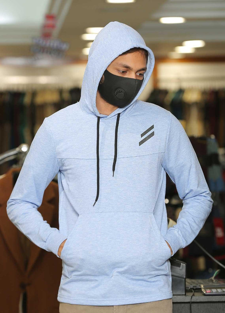 Sanaulla Exclusive Range  Casual Hoodies for Men -  SU22MJ (Hoodie) T Shirt 6596 Sky Blue