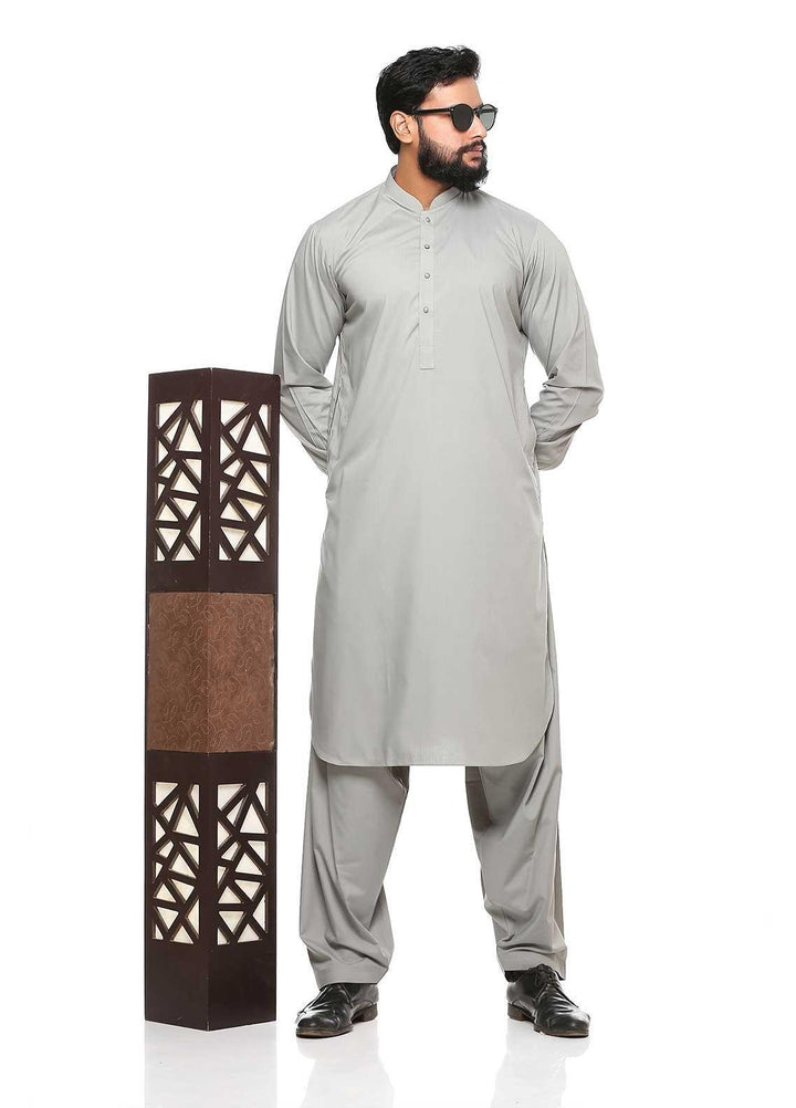 Sanaulla Exclusive Range Wash N Wear Formal Shalwar Kameez for Men -  BC C763 Grey