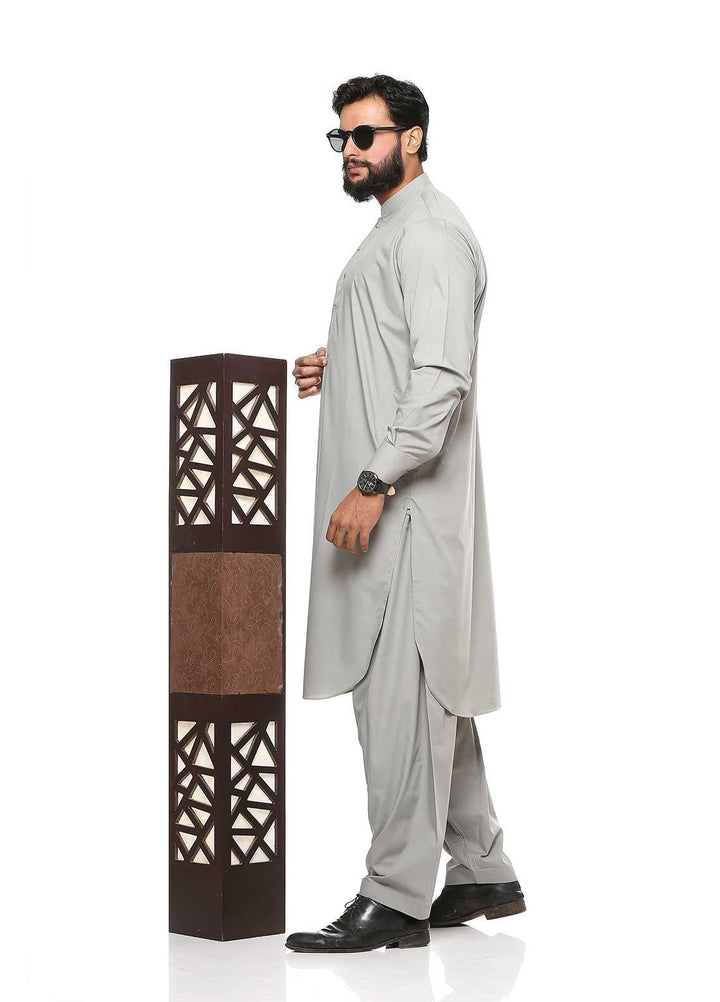 Sanaulla Exclusive Range Wash N Wear Formal Shalwar Kameez for Men -  BC C763 Grey