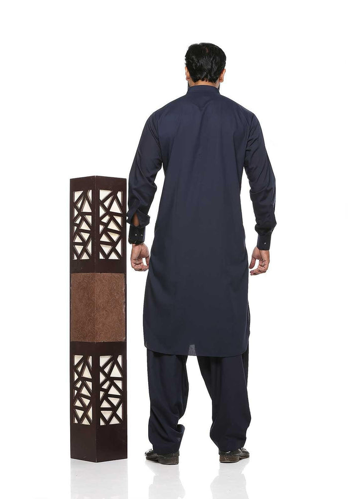 Sanaulla Exclusive Range Wash N Wear Formal Men Shalwar Kameez -  BC C763 N Blue