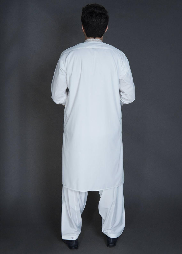 Sanaulla Exclusive Range Wash N Wear Formal Kameez Shalwar for Men -  C-9272 Off White