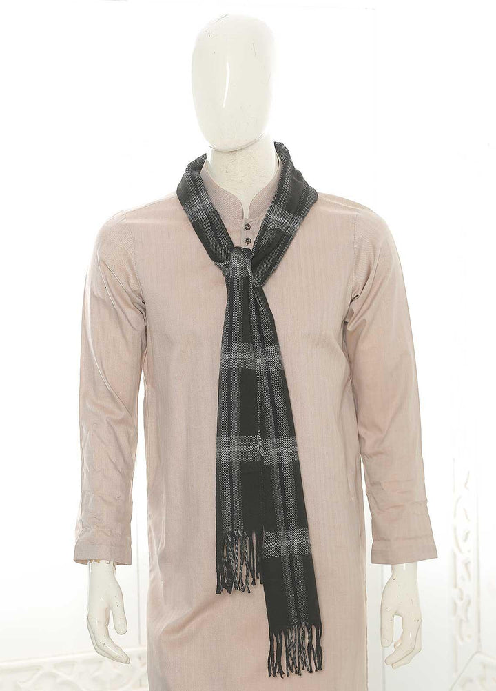 Sanaulla Exclusive Range    Muffler SU21MM Black-D-08 - Mens Mufflers