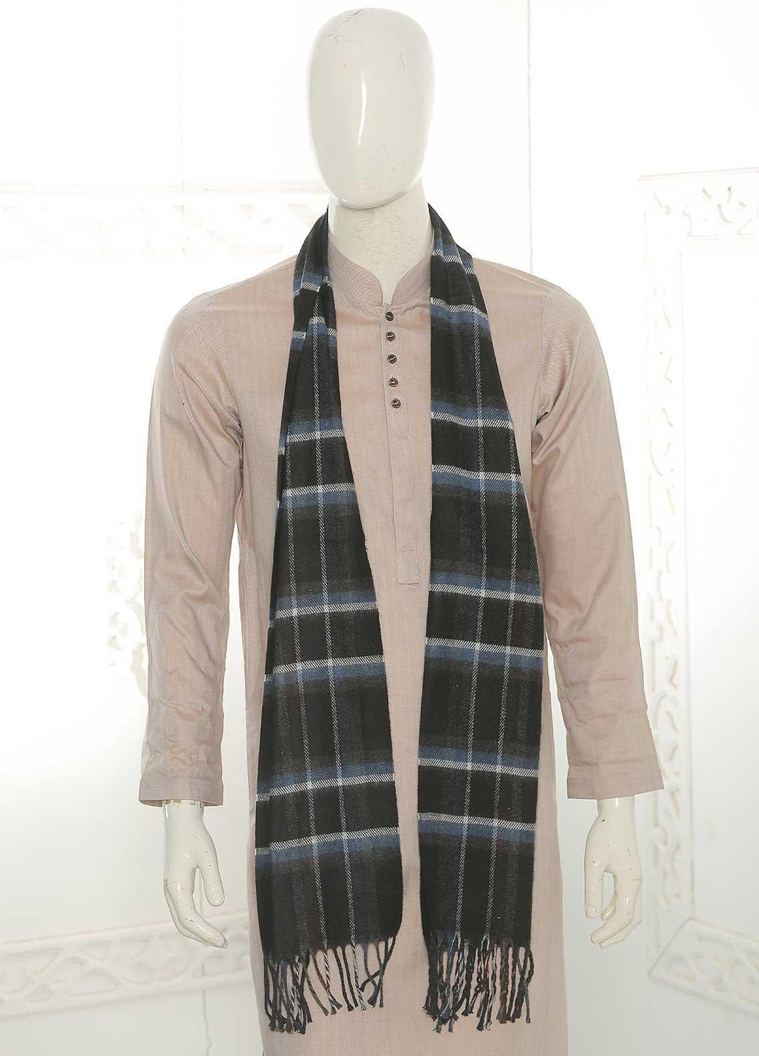 Sanaulla Exclusive Range    Muffler SU21MM Blue-D-01 - Mens Mufflers