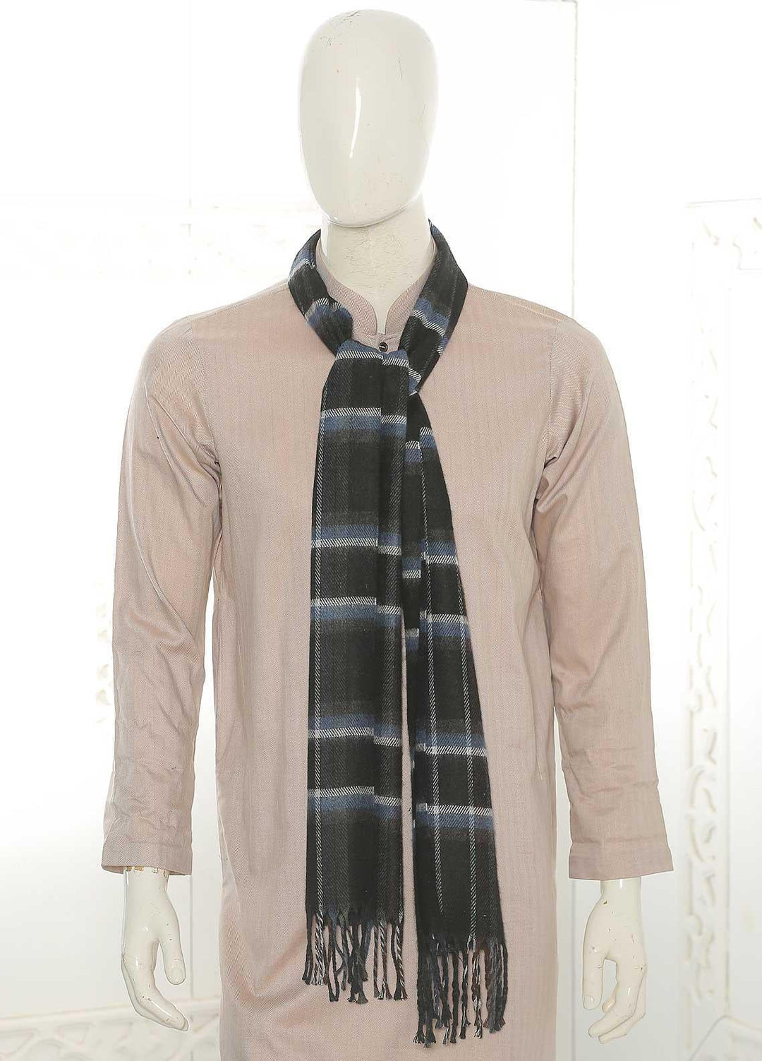 Sanaulla Exclusive Range    Muffler SU21MM Blue-D-01 - Mens Mufflers