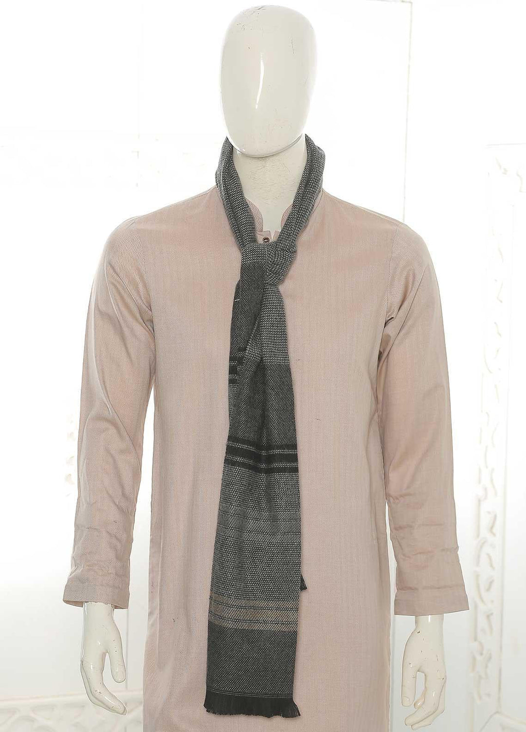 Sanaulla Exclusive Range    Muffler SU21MM Grey-D-04 - Mens Mufflers