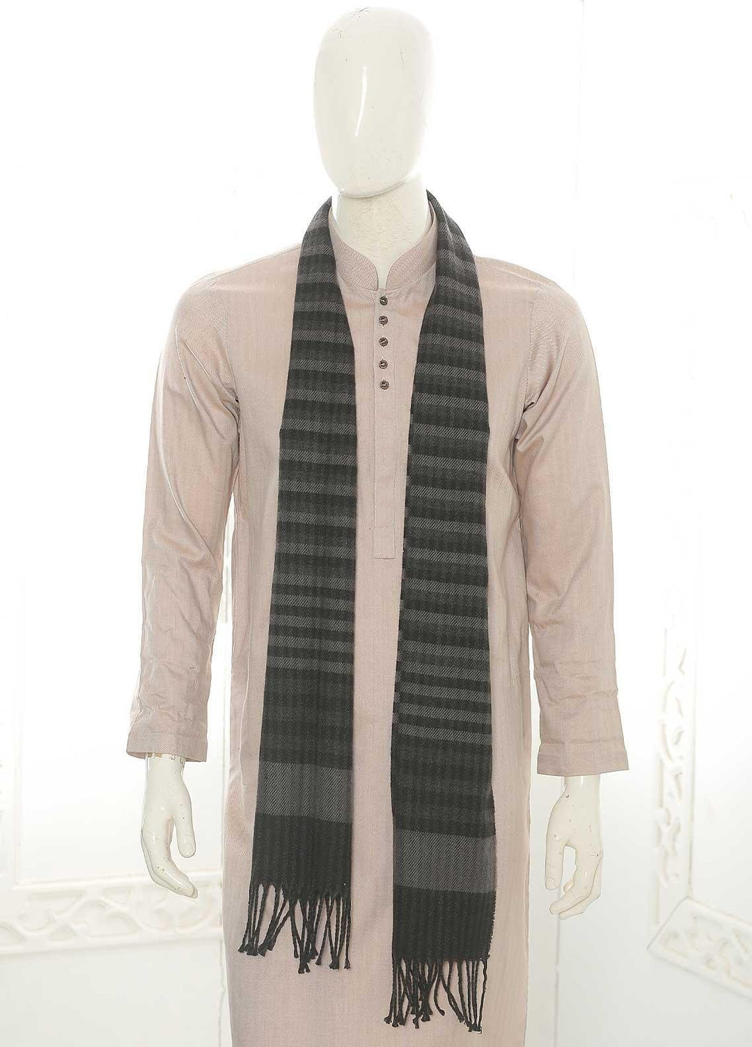 Sanaulla Exclusive Range    Muffler SU21MM Grey-D-05 - Mens Mufflers