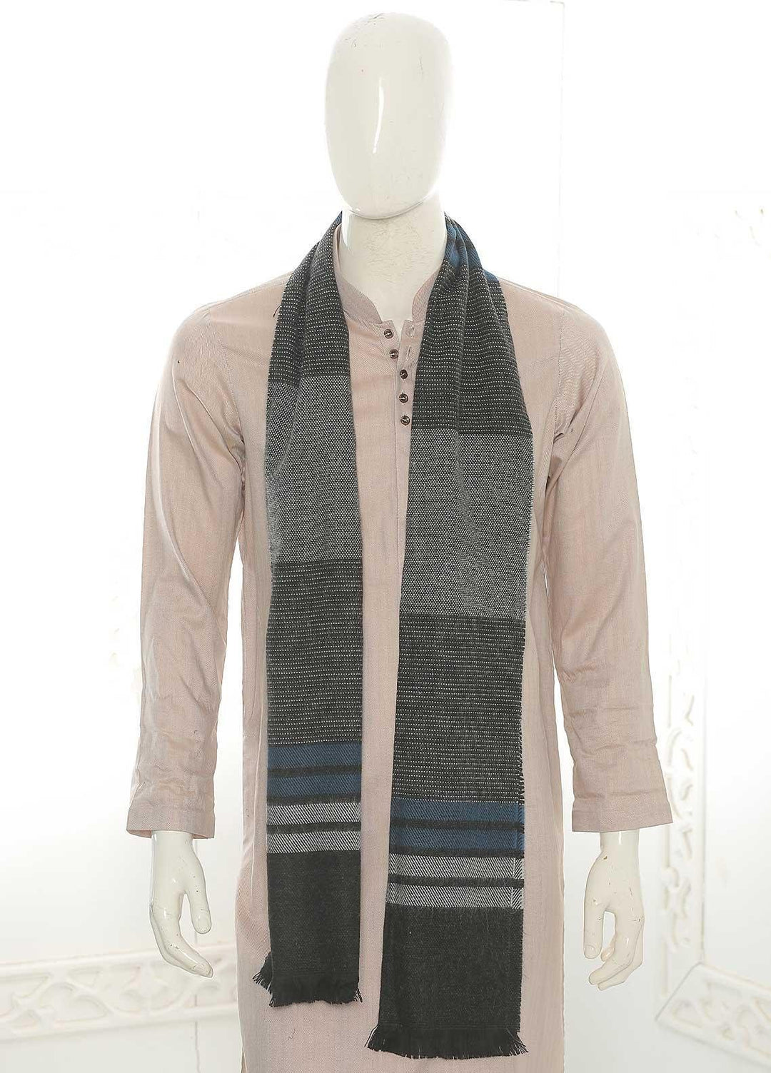 Sanaulla Exclusive Range    Muffler SU21MM Grey-D-06 - Mens Mufflers