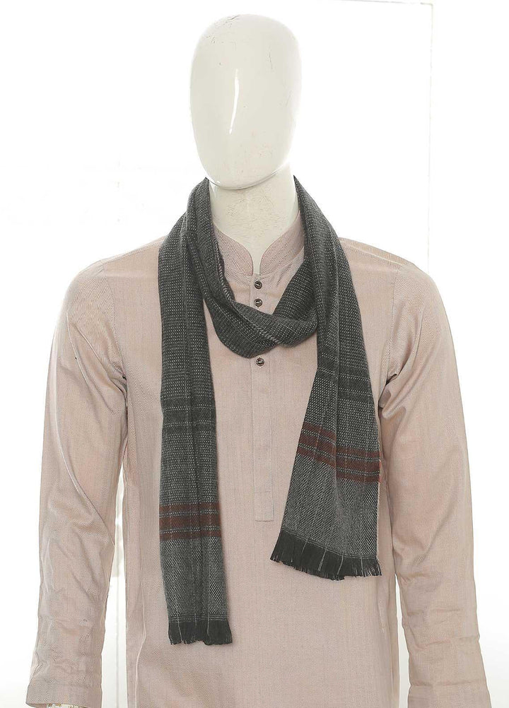 Sanaulla Exclusive Range    Muffler SU21MM Grey-D-07 - Mens Mufflers