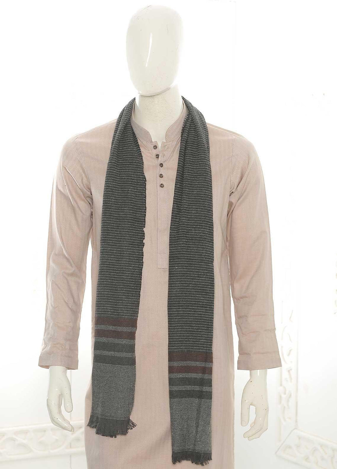 Sanaulla Exclusive Range    Muffler SU21MM Grey-D-10 - Mens Mufflers