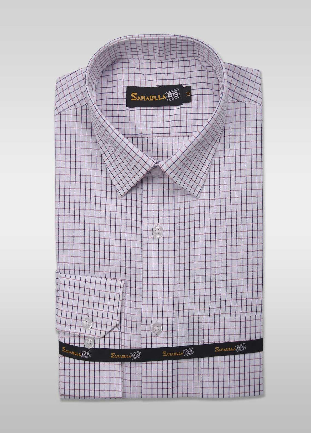 Sanaulla Exclusive Range Cotton Casual Shirts for Men - 001-L-Grey