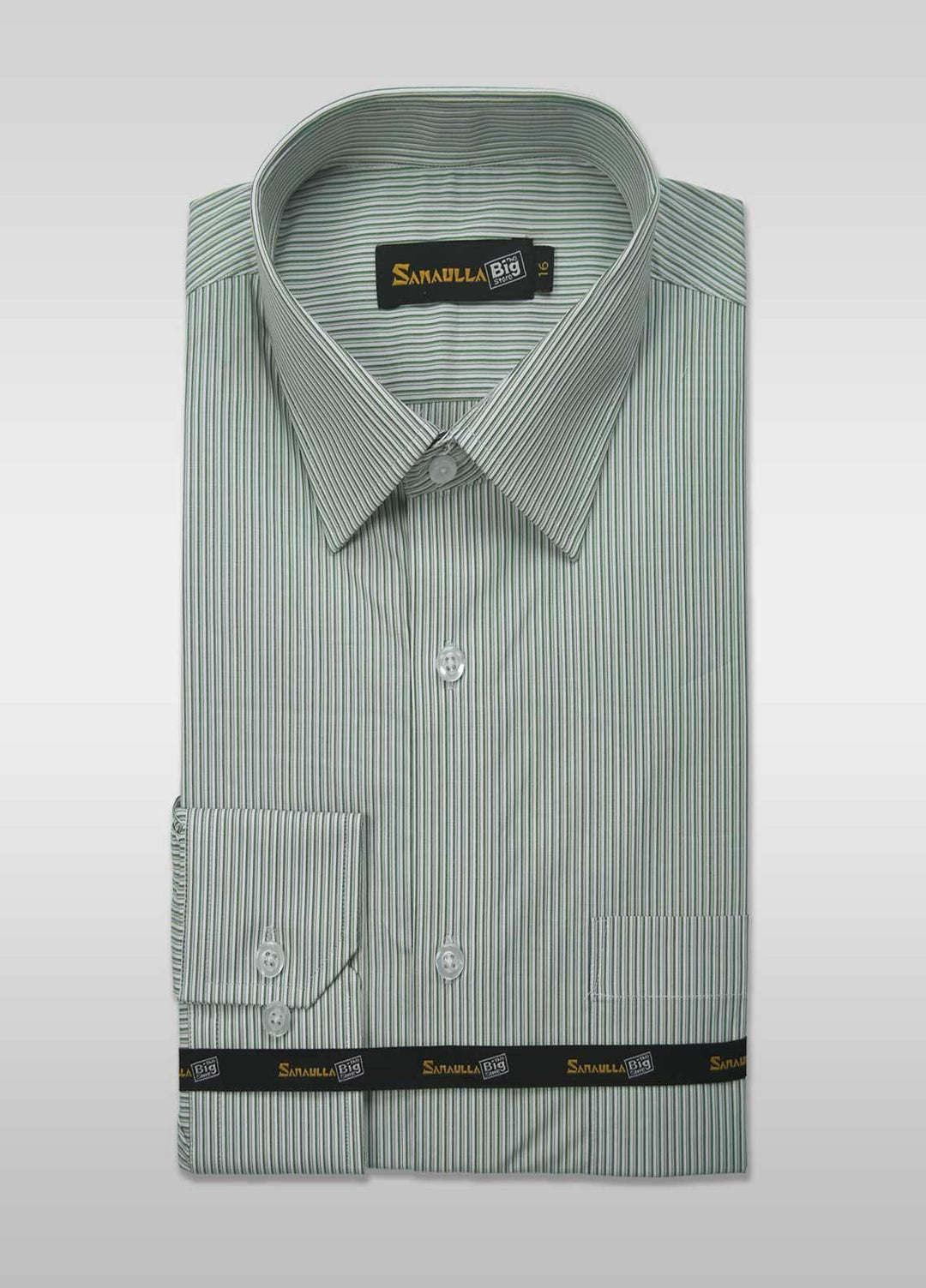 Sanaulla Exclusive Range Cotton Casual Shirts for Men - 002-Green