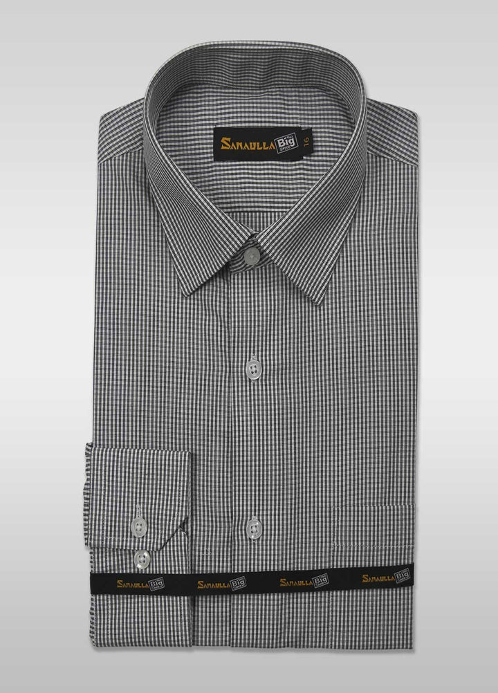 Sanaulla Exclusive Range Cotton Casual Shirts for Men -  008-D-Grey
