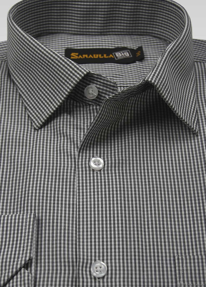 Sanaulla Exclusive Range Cotton Casual Shirts for Men -  008-D-Grey