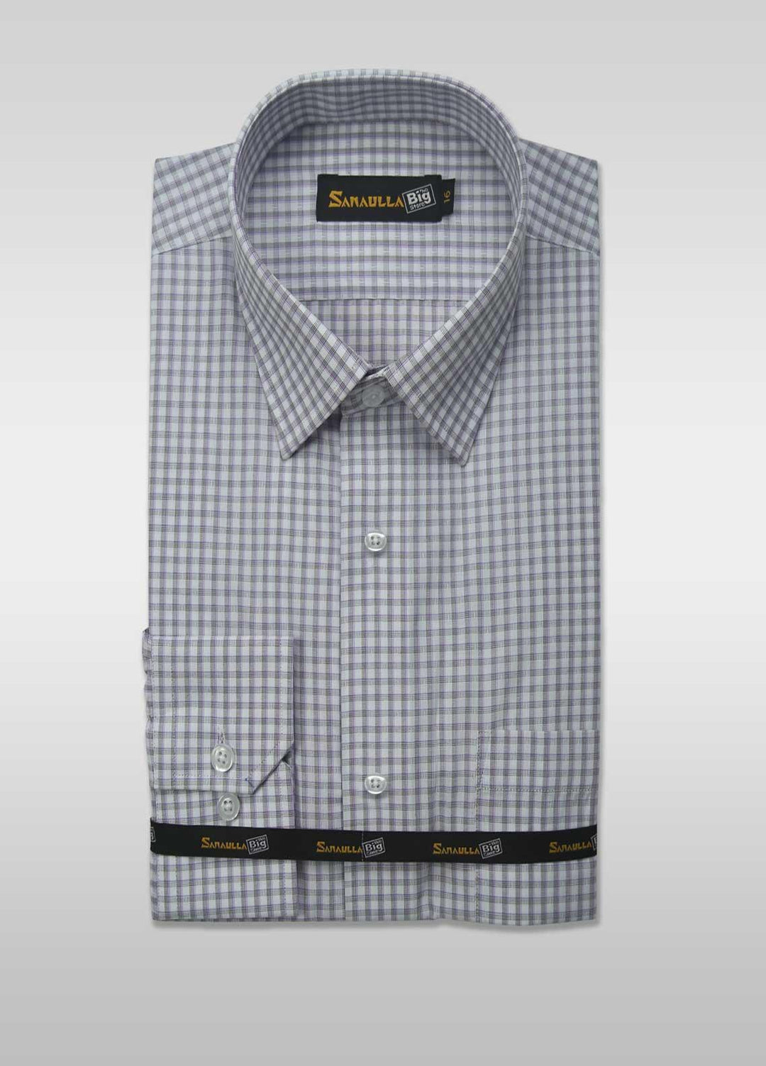 Sanaulla Exclusive Range Cotton Casual Shirts for Men - 011-Grey