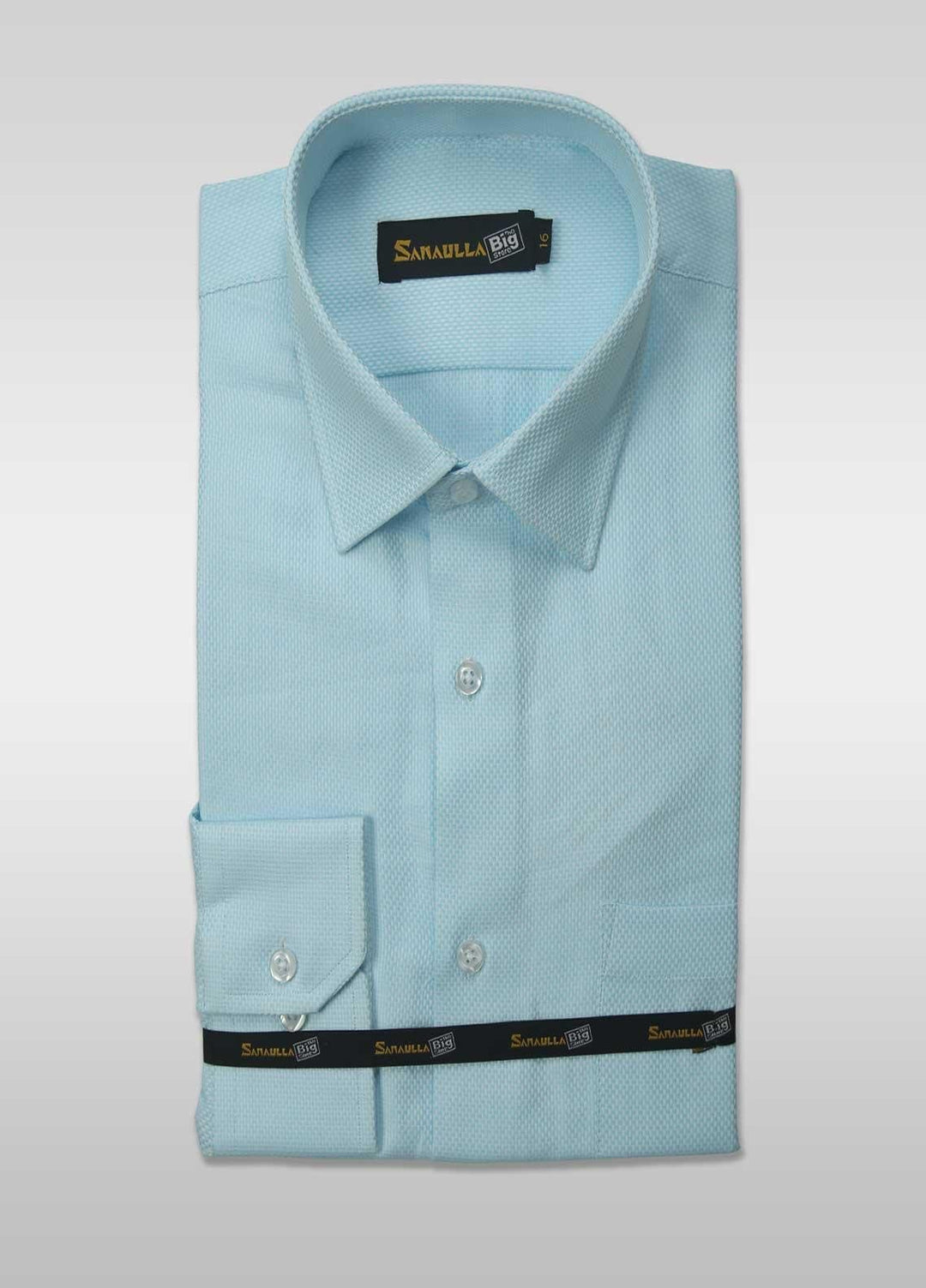 Sanaulla Exclusive Range Cotton Casual Shirts for Men - 012-Ferozi