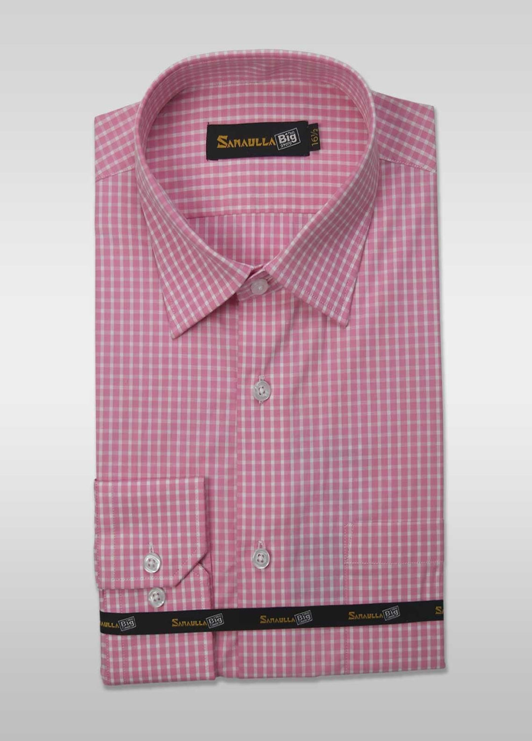 Sanaulla Exclusive Range Cotton Casual Shirts for Men - 019-D-Pink