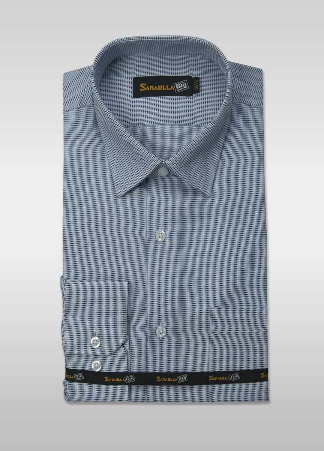 Sanaulla Exclusive Range Cotton Casual Shirts for Men - 025-D-Grey