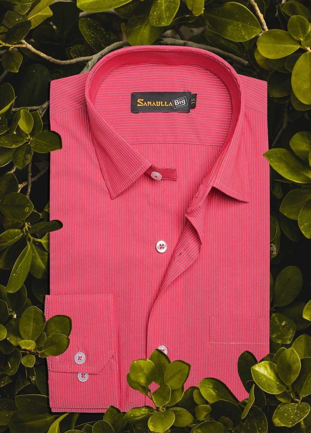 Sanaulla Exclusive Range Cotton Casual Shirts for Men - 037 Orange