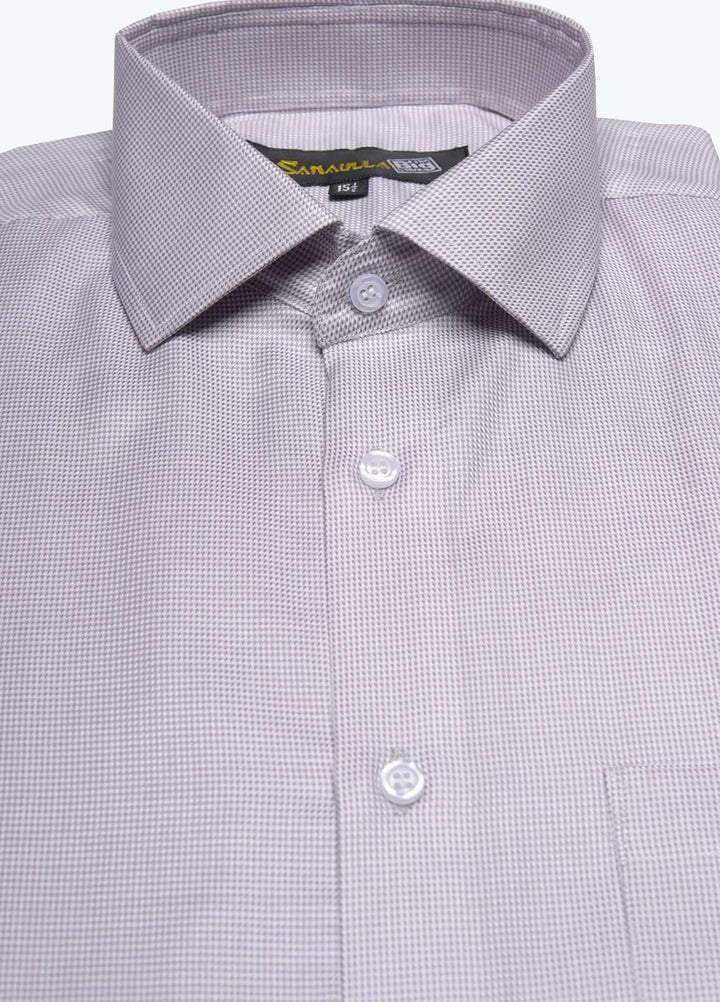 Sanaulla Exclusive Range Cotton Formal Men Shirts -  C-778 Brown