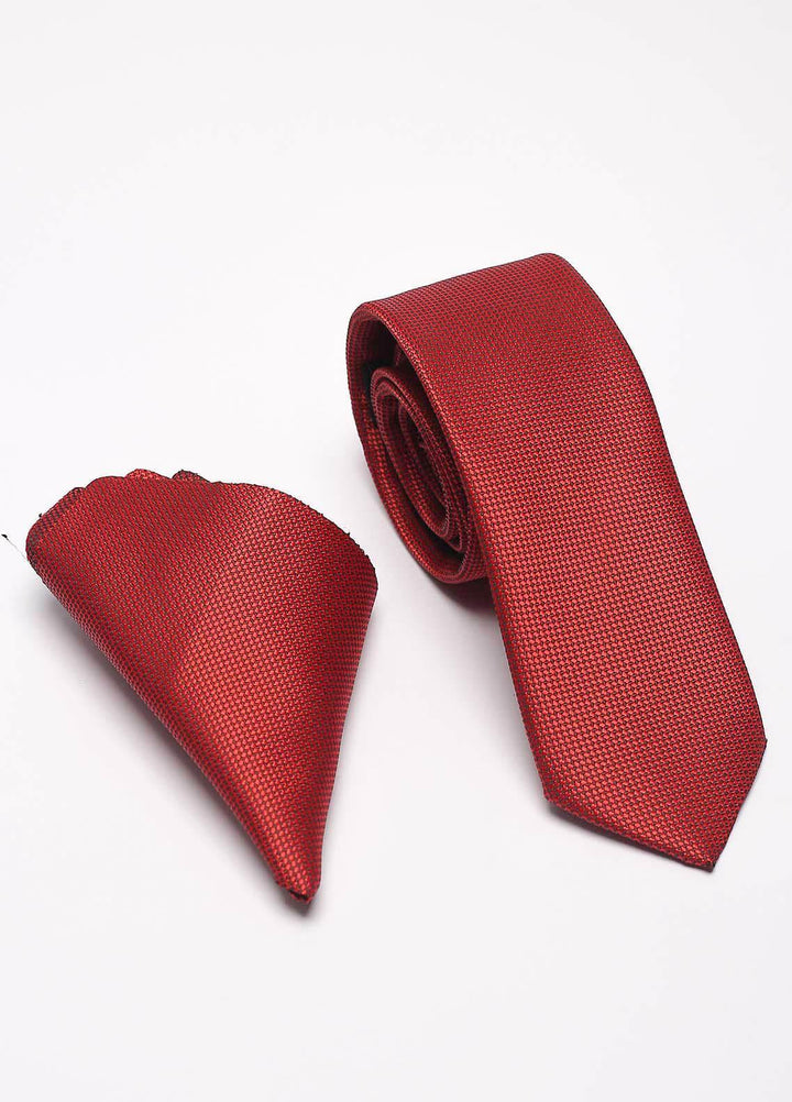 Sanaulla Exclusive Range Narrow Silk Neck Tie  SU21MT Rust-D-01 -