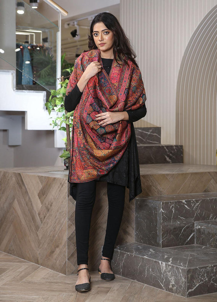 Sanaulla Exclusive Range  Pashmina  Mama D-02 Multi 03 - Women Shawls