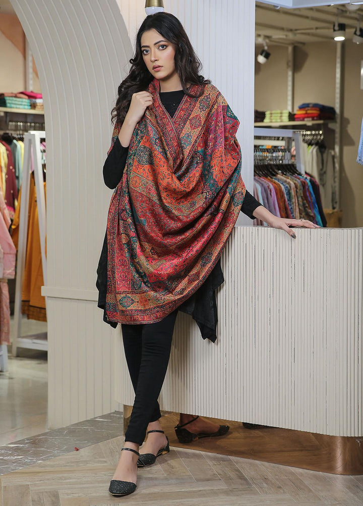 Sanaulla Exclusive Range  Pashmina  Mama D-02 Multi 05 - Women Shawls