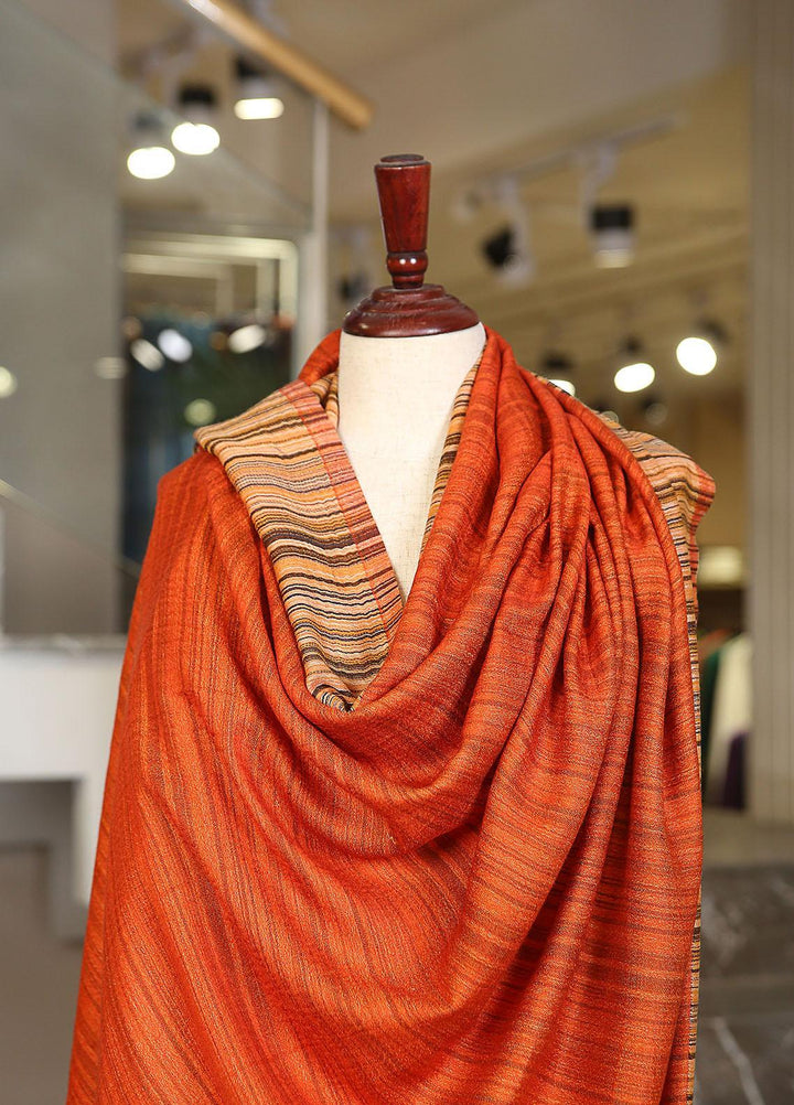 Sanaulla Exclusive Range  Pashmina  Mama D-06 Orange - Women Shawls