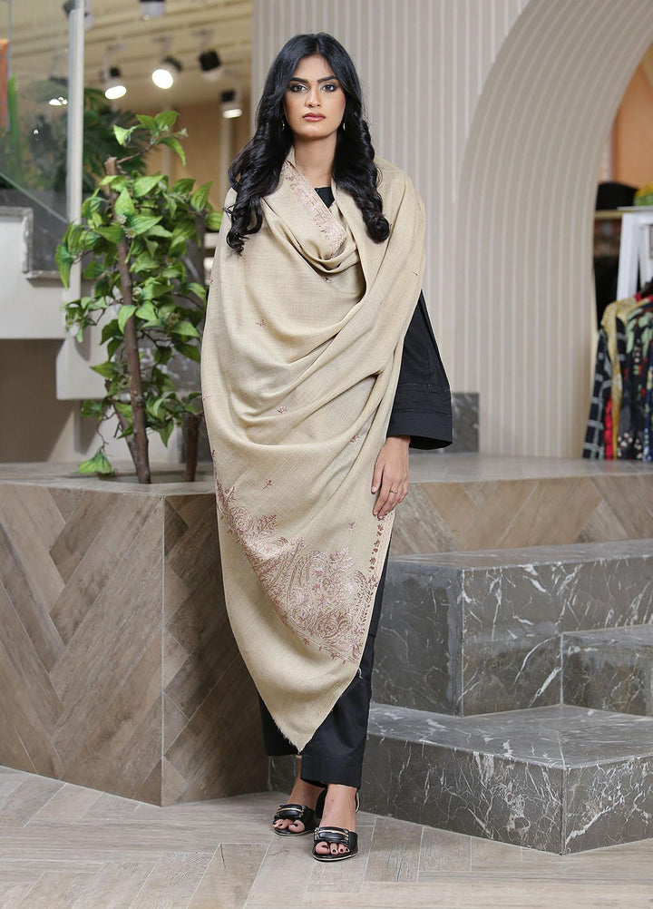 Sanaulla Exclusive Range  Pashmina  KPS 781 D-23 Brown 1 - Women Shawls