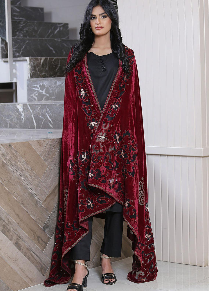 Sanaulla Exclusive Range  Pashmina  KPS 781 D-33 Maroon - Women Shawls