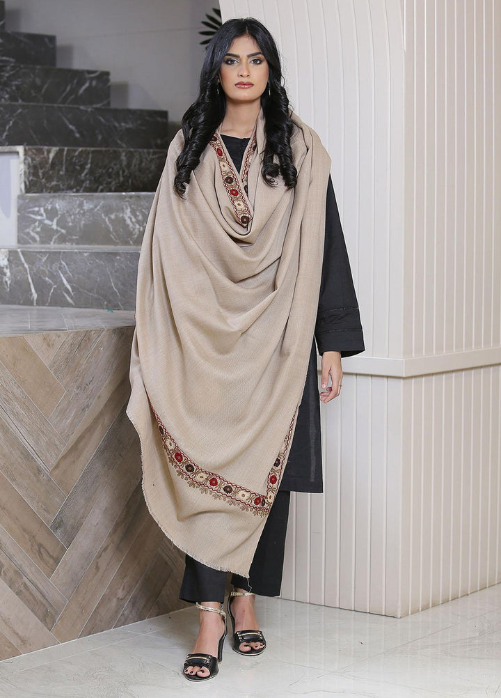 Sanaulla Exclusive Range  Pashmina  KPS 781 D-39 L Brown 3 - Women Shawls