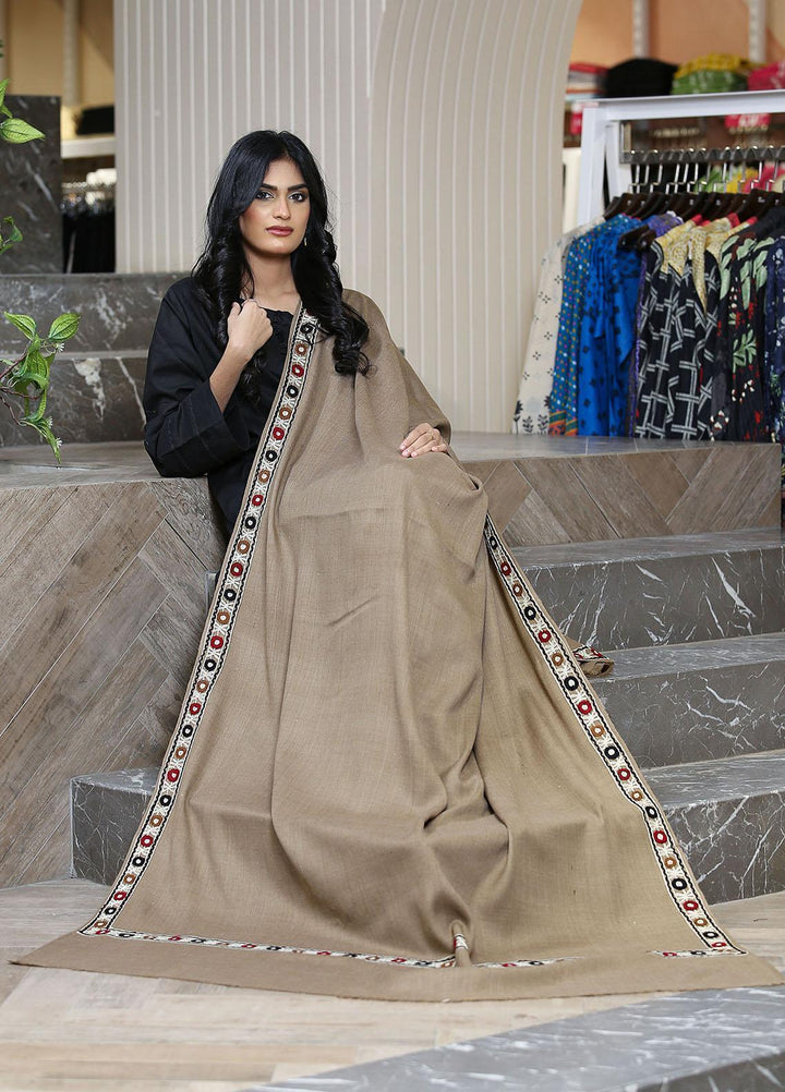 Sanaulla Exclusive Range  Pashmina  KPS 781 D-39 D Brown 3 - Women Shawls