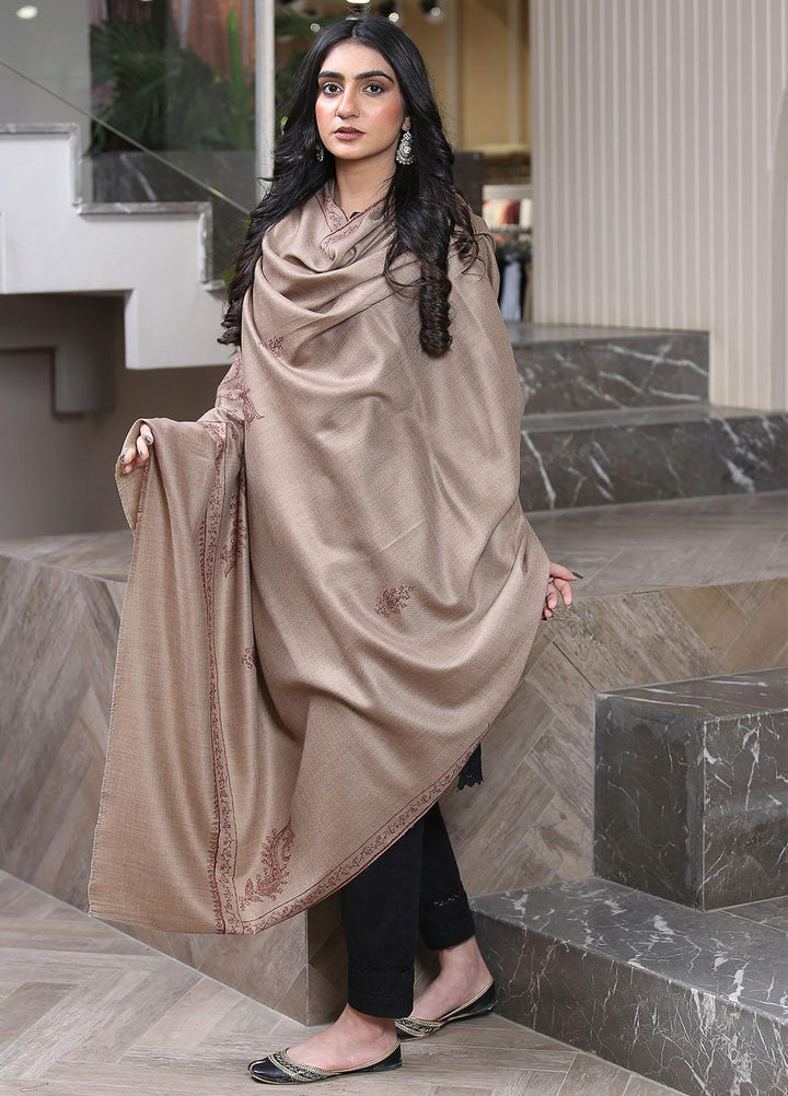 Sanaulla Exclusive Range  Pashmina  KPS 781 D-40 Brown 4 - Women Shawls