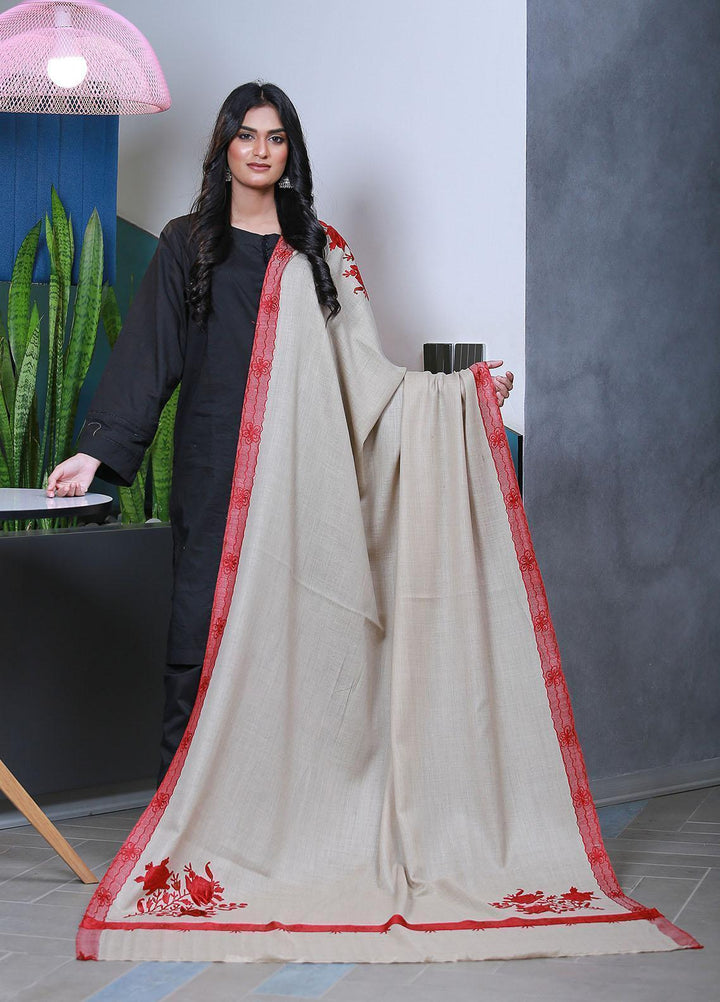 Sanaulla Exclusive Range  Pashmina  KPS 781 D-49 Fawn - Women Shawls