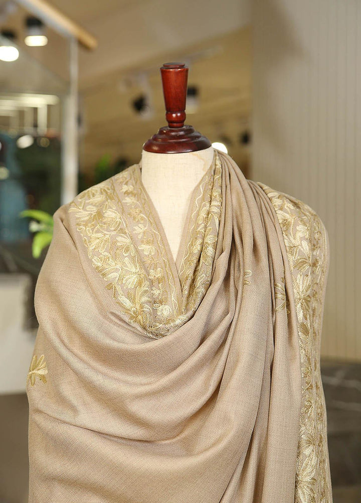 Sanaulla Exclusive Range  Pashmina  KPS 781 D-01 Brown - Women Shawls