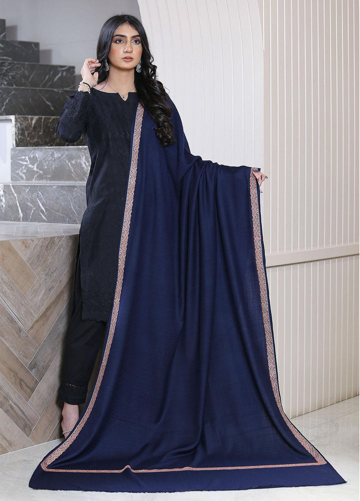 Sanaulla Exclusive Range  Pashmina  Mama D-36 N Blue 04 - Women Shawls