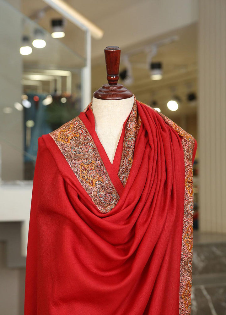 Sanaulla Exclusive Range  Pashmina  KPS 781 D-60 Red - Women Shawls