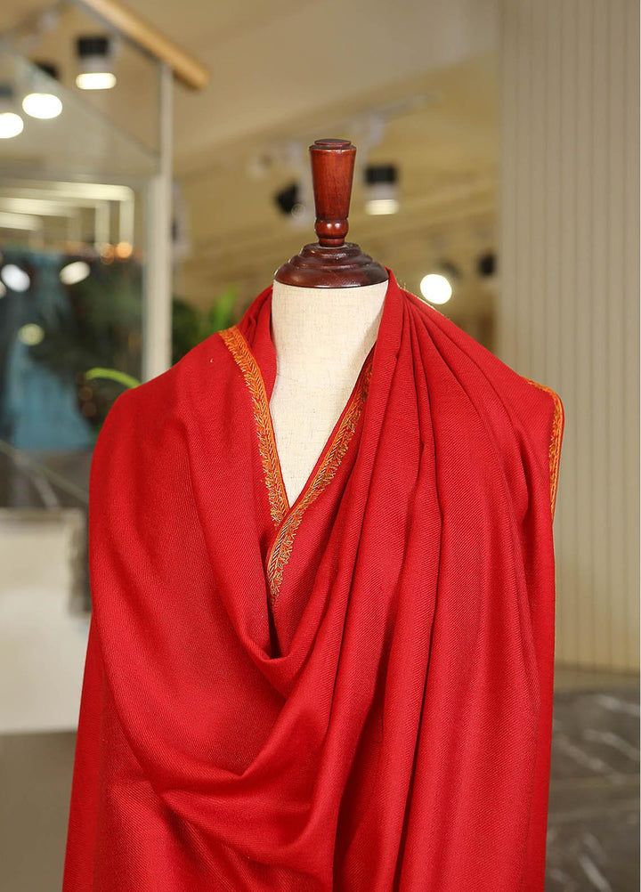 Sanaulla Exclusive Range  Pashmina  D-48 Maroon 01 - Women Shawls