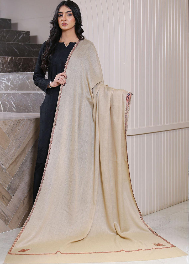 Sanaulla Exclusive Range  Pashmina  Mama D-48 L Brown 04 - Women Shawls