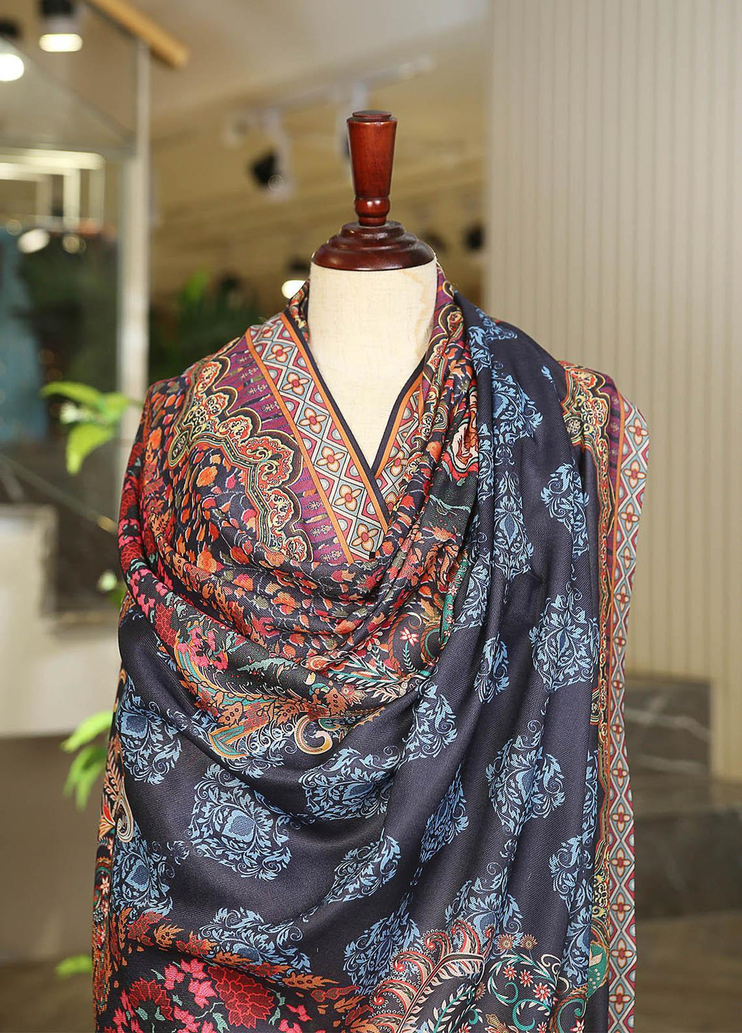 Sanaulla Exclusive Range  Pashmina  KPS 781 D-20 Multi 18 - Women Shawls