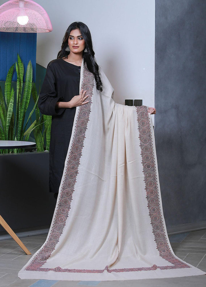 Sanaulla Exclusive Range  Pashmina  KPS 793 D-04 Fawn - Women Shawls