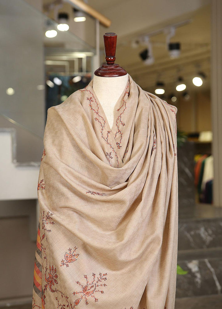 Sanaulla Exclusive Range  Pashmina  KPS 781 D-21 L Brown 5 - Women Shawls