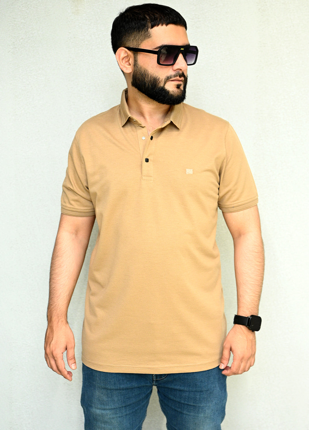 Sanaulla Exclusive Pret Casual Cotton Polo 8183 Brown