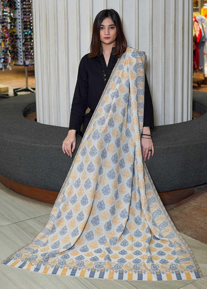 Sanaulla Exclusive Range  Pashmina  Shawls MAMA-12 Fawn - Pashmina Shawls