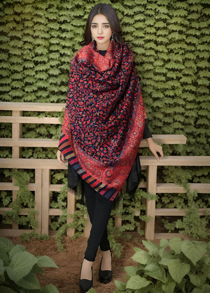 Sanaulla Exclusive Range  Pashmina  Mama D-03 Multi 04 - Women Shawls