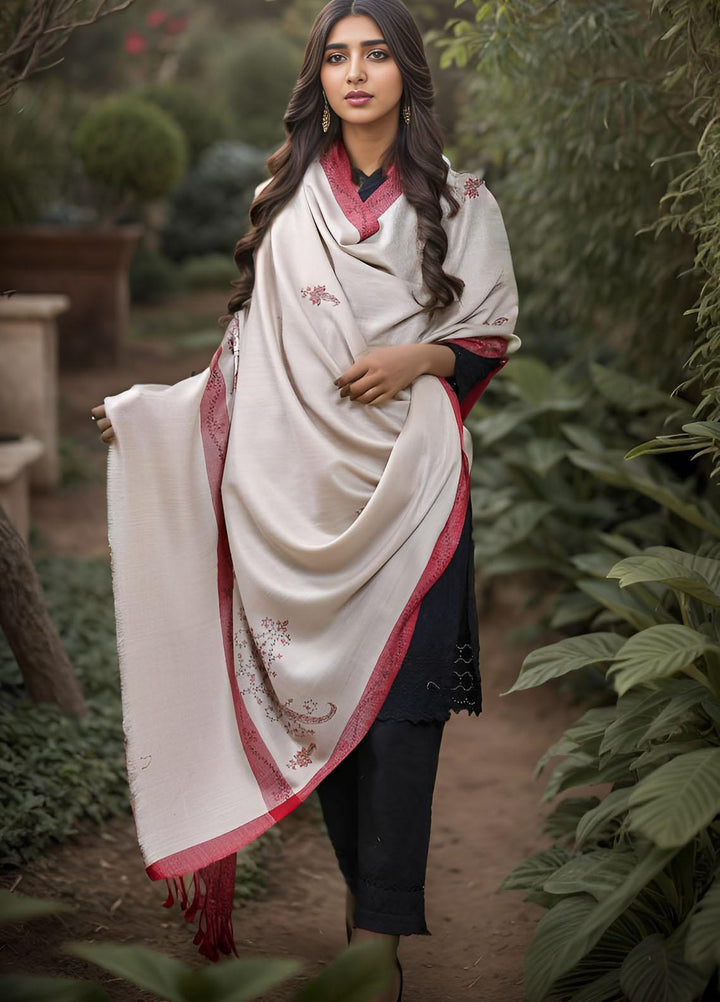 Sanaulla Exclusive Range  Pashmina  KPS 781 D-05 Beige 1 - Women Shawls