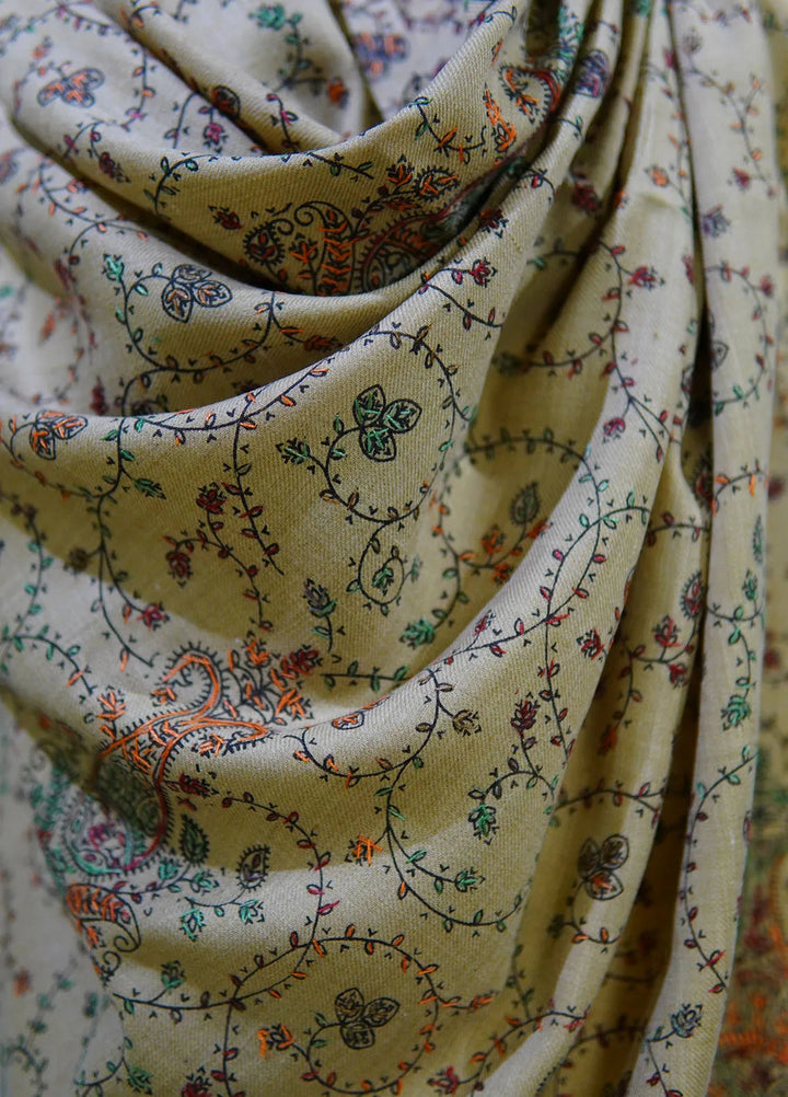 Sanaulla Exclusive Range Pashmina Shawl D-13 Brown 1 - Winter Collection