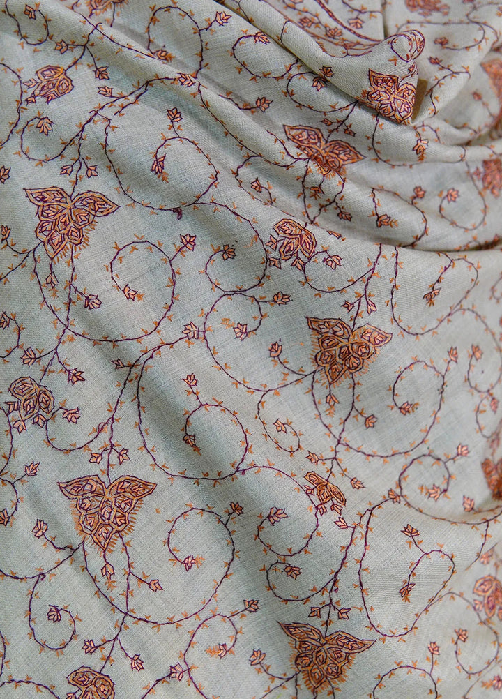 Sanaulla Exclusive Range Pashmina Shawl D-15 Light brown - Winter Collection