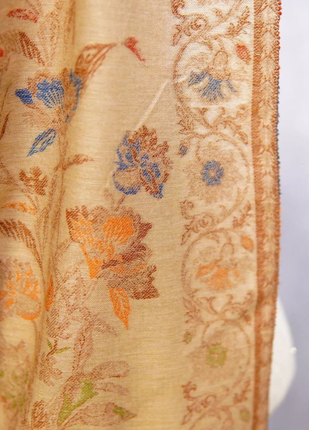 Sanaulla Exclusive Range Pashmina Shawl D-26 Brown - Winter Collection
